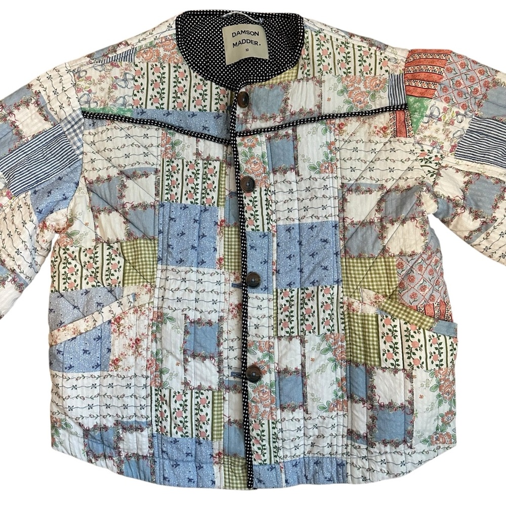 Damson Madder Macy Patchwork Quilted Jacket - Picture 5 of 17